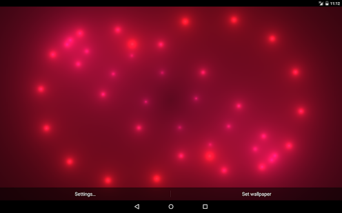 اسکرینشات 5 از محیط برنامه Fireball Live Wallpaper Pro v2.0.0 برای اندروید