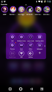 اسکرینشات 5 از محیط برنامه PCB Purple ⁞ TSF Shell 3 Theme v2.0 برای اندروید