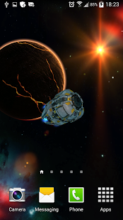 اسکرینشات 2 از محیط برنامه Space Explorer – PRO LWP v1.1.5 برای اندروید