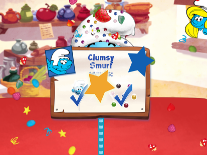 اسکرینشات 1 از محیط برنامه The Smurfs Bakery v1.2 برای اندروید