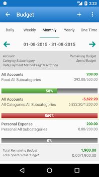 تصویر محیط Expense Manager Pro v3.6.4 تصویر محیط Expense Manager Pro v3.6.4