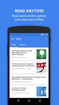 اسکرینشات 1 از محیط برنامه Flynx – Read the web smartly v2.1.1b1 برای اندروید