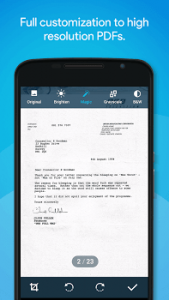 اسکرینشات 2 از محیط برنامه Quick PDF Scanner برای اندروید