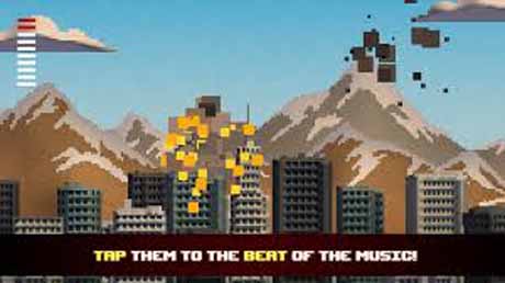 اسکرینشات 1 از محیط برنامه BeatDefense-Music and Missiles v1.4 برای اندروید
