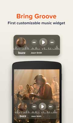 اسکرینشات 3 از محیط برنامه Buzz Widget v2.1.5.5 برای اندروید