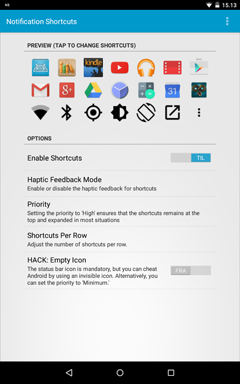 تصویر محیط Notification Shortcuts v4.1.0 تصویر محیط Notification Shortcuts v4.1.0