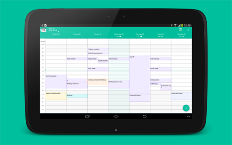 اسکرینشات 3 از محیط برنامه WAVE Personal Calendar v2.1.9 برای اندروید