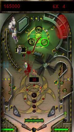 اسکرینشات 2 از محیط برنامه Zombie Smash Pinball v0.6.6.6 برای اندروید