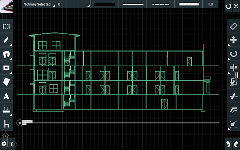 اسکرینشات 1 از محیط برنامه CAD Touch Pro v5.0.9 برای اندروید