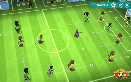 اسکرینشات 2 از محیط برنامه Find a Way Soccer: Women’s Cup 1.0 برای اندروید