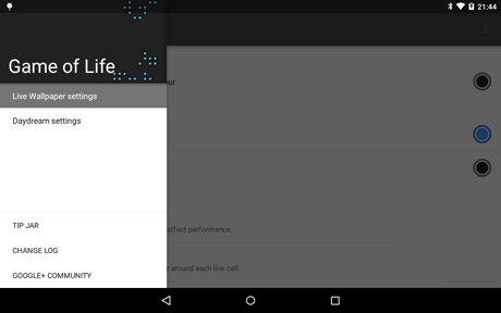 تصویر محیط Game of Life 1.0.1 تصویر محیط Game of Life 1.0.1