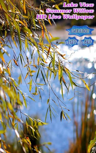 اسکرینشات 3 از محیط برنامه Lake View Willow Landscape HD v1.3.9 برای اندروید