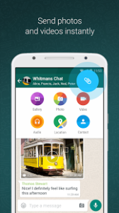 اسکرینشات 1 از محیط برنامه نرم افزار واتساپ پلاس برای اندروید