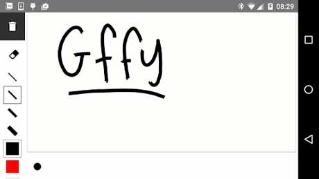 اسکرینشات 4 از محیط برنامه Gffy 2.0.5 برای اندروید