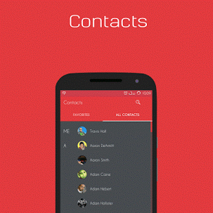 اسکرینشات 2 از محیط برنامه MOAR Red v1.1 برای اندروید