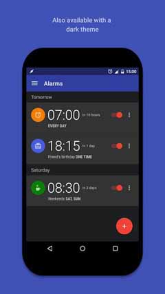 اسکرینشات 3 از محیط برنامه AlarmPad – Alarm clock PRO v1.9.6 برای اندروید