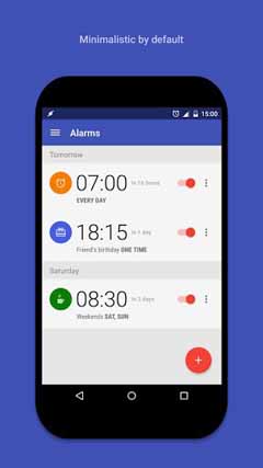 اسکرینشات 2 از محیط برنامه AlarmPad – Alarm clock PRO v1.9.6 برای اندروید