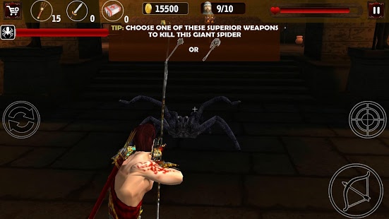 اسکرینشات 1 از محیط برنامه Clash of Egyptian Archers v1.6 برای اندروید