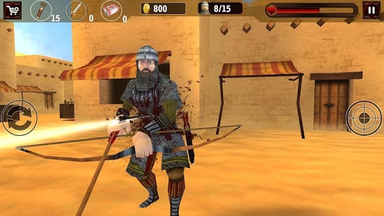 اسکرینشات 2 از محیط برنامه Clash of Egyptian Archers v1.6 برای اندروید
