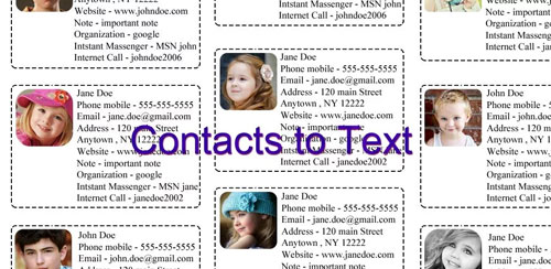Contcts-to-Text