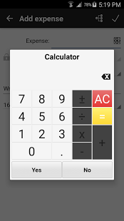 اسکرینشات 4 از محیط برنامه Daily Expenses 3 Pro v3.1.11 برای اندروید