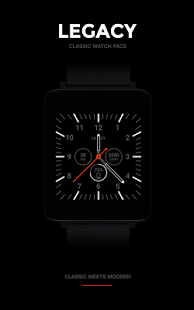 اسکرینشات 1 از محیط برنامه Legacy Watch Face v1.1.0 برای اندروید