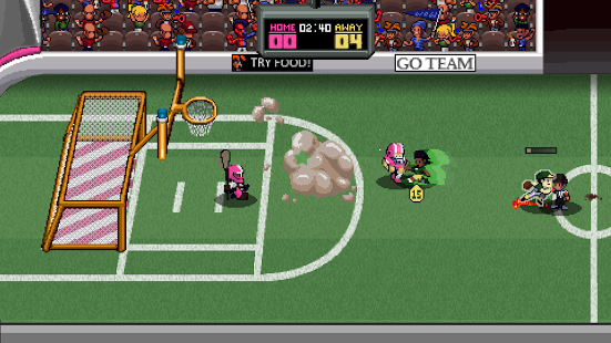 اسکرینشات 2 از محیط برنامه Super Slam Dunk Touchdown v1.3.4 برای اندروید