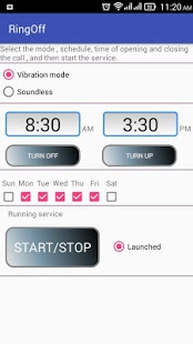 تصویر محیط Ring Off -Turn off ringer Auto v1.3 تصویر محیط Ring Off -Turn off ringer Auto v1.3