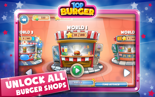 اسکرینشات 3 از محیط برنامه Top Burger Chef: Cooking Story v4 برای اندروید