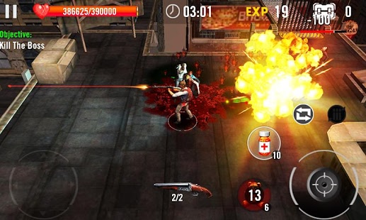اسکرینشات 1 از محیط برنامه Zombie Overkill 3D v1.0.4 برای اندروید