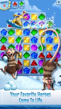 اسکرینشات 5 از محیط برنامه Ice Age Arctic Blast v13.909 برای اندروید