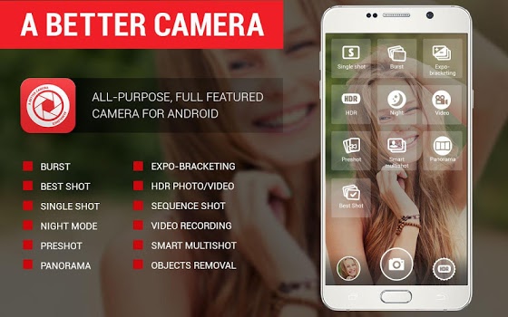 اسکرینشات 2 از محیط برنامه A Better Camera Unlocked v3.52 برای اندروید
