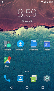 اسکرینشات 4 از محیط برنامه Cold Launcher v10 برای اندروید
