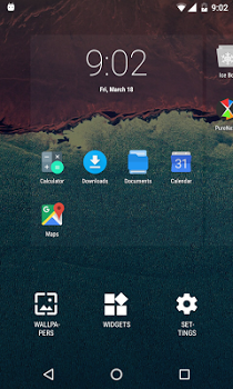 اسکرینشات 5 از محیط برنامه Cold Launcher v10 برای اندروید