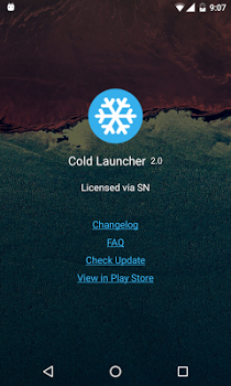 اسکرینشات 2 از محیط برنامه Cold Launcher v10 برای اندروید