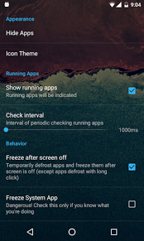 اسکرینشات 3 از محیط برنامه Cold Launcher v10 برای اندروید