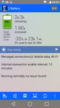اسکرینشات 1 از محیط برنامه 2 Battery Pro – Battery Saver v3.48 برای اندروید
