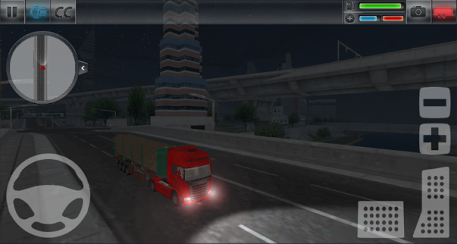 اسکرینشات 1 از محیط برنامه Truck Simulator : City v1.4 برای اندروید
