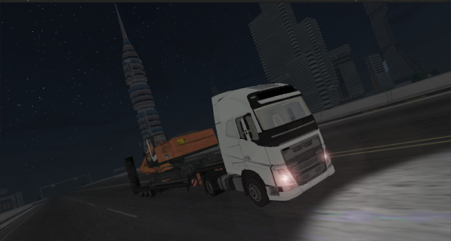اسکرینشات 2 از محیط برنامه Truck Simulator : City v1.4 برای اندروید