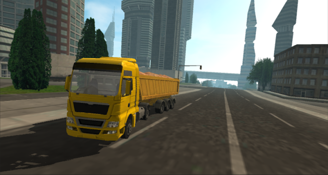 اسکرینشات 5 از محیط برنامه Truck Simulator : City v1.4 برای اندروید
