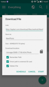 اسکرینشات 2 از محیط برنامه Download Accelerator Plus برای اندروید