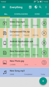 اسکرینشات 3 از محیط برنامه Download Accelerator Plus برای اندروید