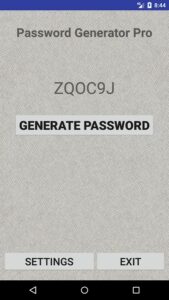 دانلود Password Generator — محیط برنامه در اندروید