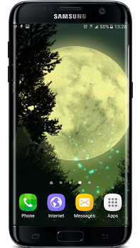 اسکرینشات 1 از محیط برنامه Firefly Forest Live Wallpaper v1.0.2 برای اندروید