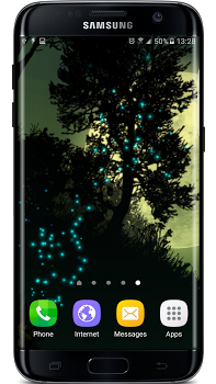 اسکرینشات 3 از محیط برنامه Firefly Forest Live Wallpaper v1.0.2 برای اندروید