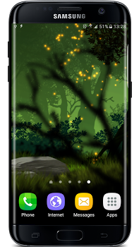 اسکرینشات 5 از محیط برنامه Firefly Forest Live Wallpaper v1.0.2 برای اندروید