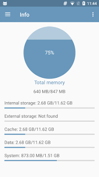 اسکرینشات 4 از محیط برنامه Auto Memory Cleaner v3.0.3 برای اندروید
