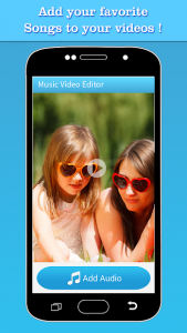 اسکرین‌شات 1 از محیط برنامه Music Video Editor Add Audio Pro برای اندروید