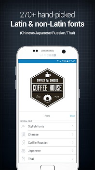 اسکرینشات 3 از محیط برنامه InstaLogo Logo Creator v2.2 برای اندروید