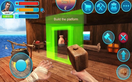 اسکرینشات 4 از محیط برنامه Ocean Survival 3D – 2 v2.6 برای اندروید
